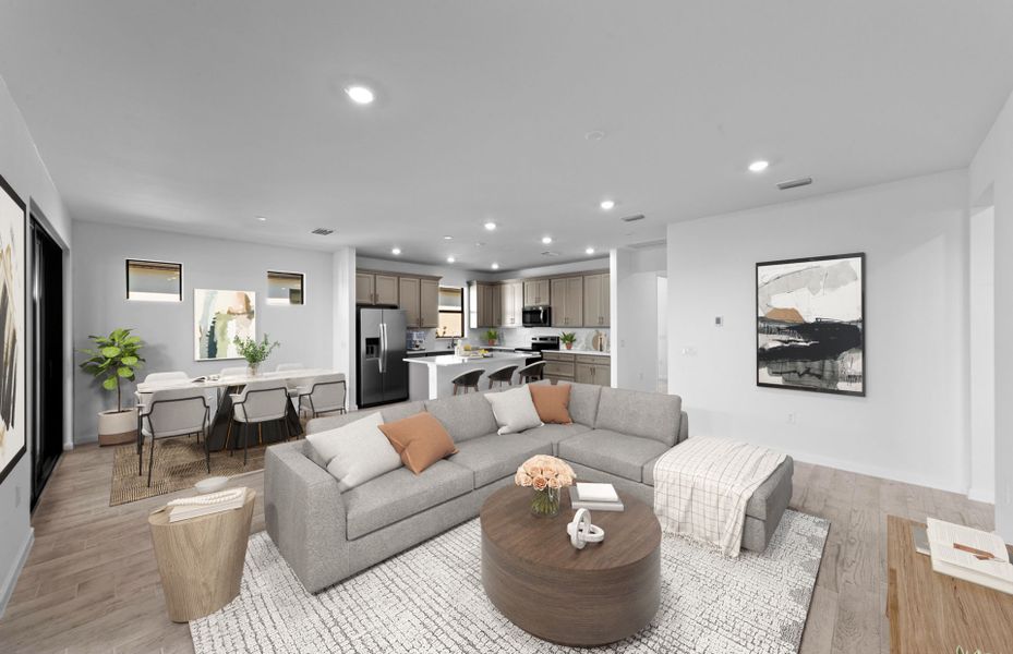 Furnished interior view inside a new home in Del Webb Naples, Immokalee (Image 6).