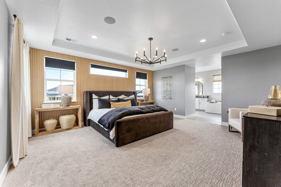Furnished interior view inside a new home in Macanta, Castle Rock (Image 19).