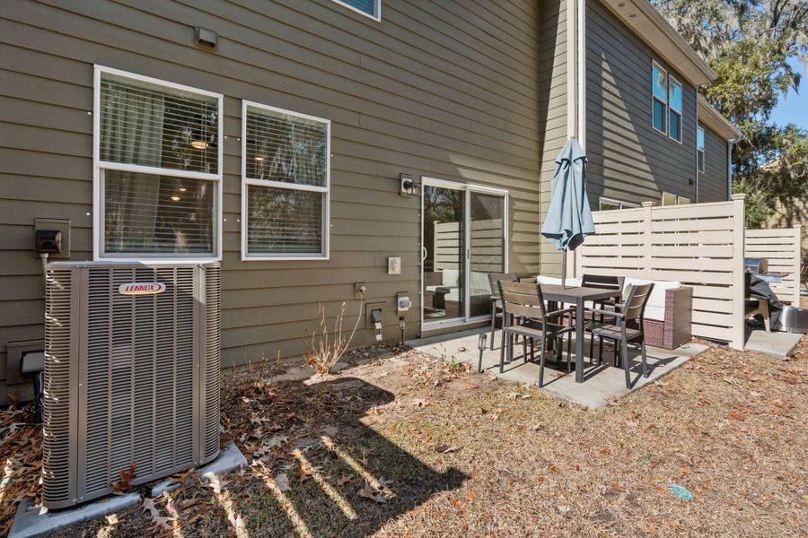 Exterior details and patio area of a home in , North Charleston (Image 28).