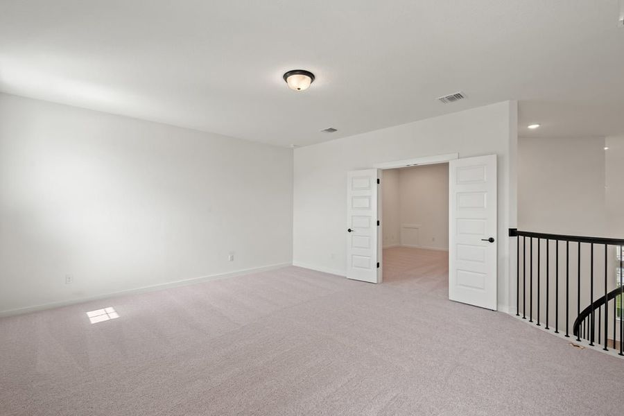 Spacious, unfurnished interior of a new home in Park Collection at Lariat, Liberty Hill (Image 32). Spacious, unfurnished interior of a new home in Park Collection at Lariat, Liberty Hill (Image 32).