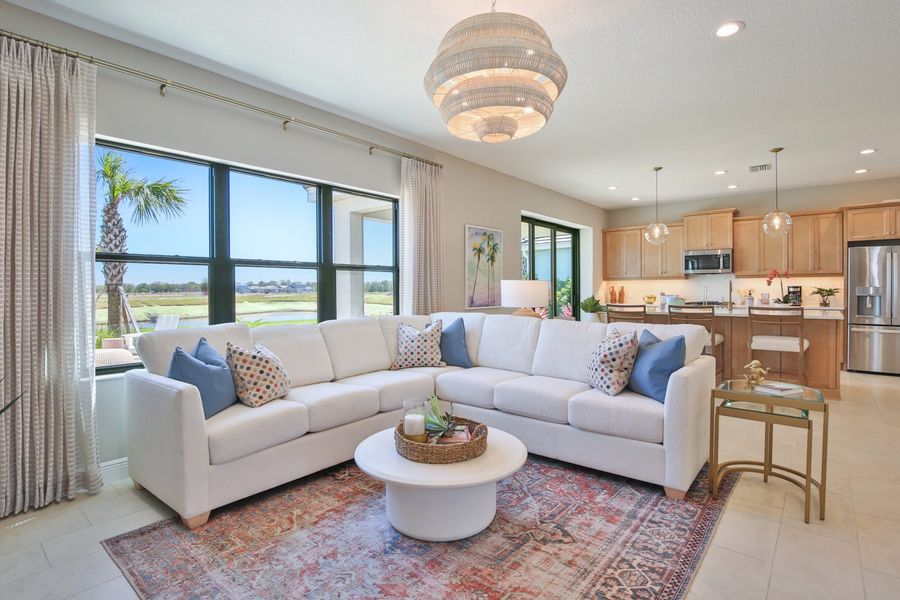 Representative furnished interior of a home built from the Honor by Neal Communities in Palm Grove, Bradenton (Image 9).