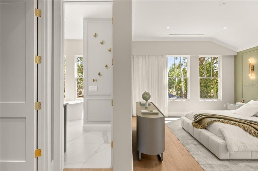 Furnished interior view inside a new home in , Orlando (Image 10).