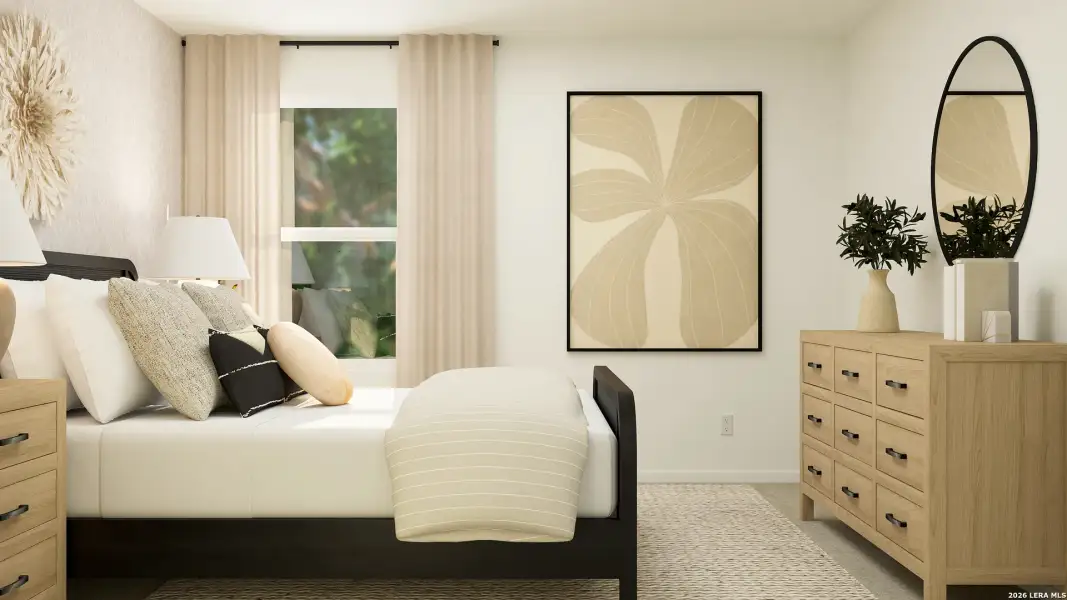 Furnished interior view inside a new home in Valle Sol, Von Ormy (Image 10).