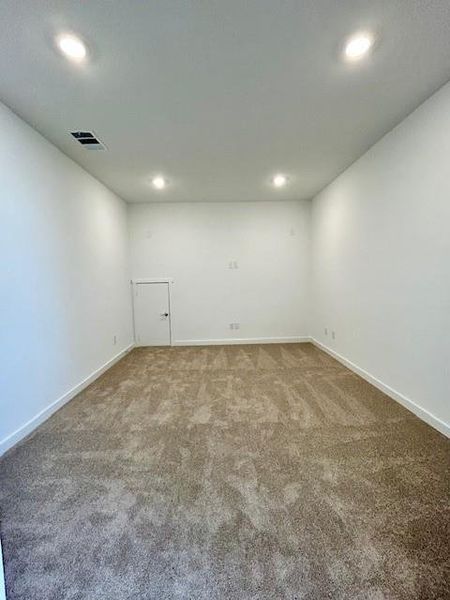 Spacious media room