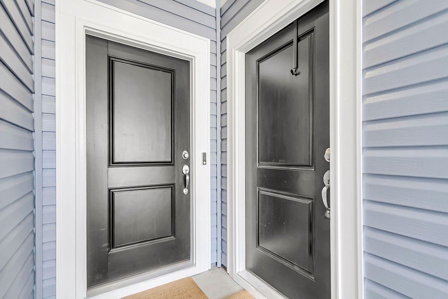 Exterior details and patio area of a home in Limehouse Village: Arbor Series, Summerville (Image 3).