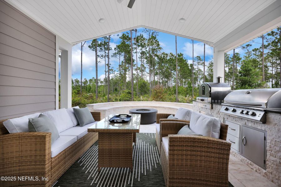 Exterior details and patio area of a home in , Ponte Vedra (Image 33). Exterior details and patio area of a home in , Ponte Vedra (Image 33).