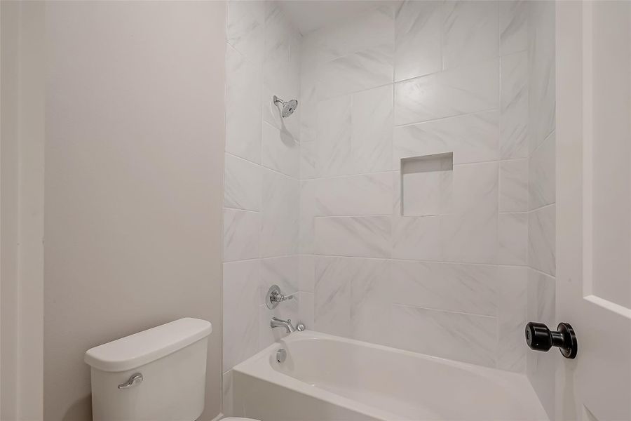 Full Bath upstairs with shower and tub