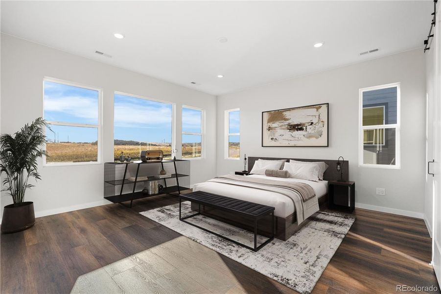 Furnished interior view inside a new home in Portrait at The Canyons, Castle Pines (Image 5).