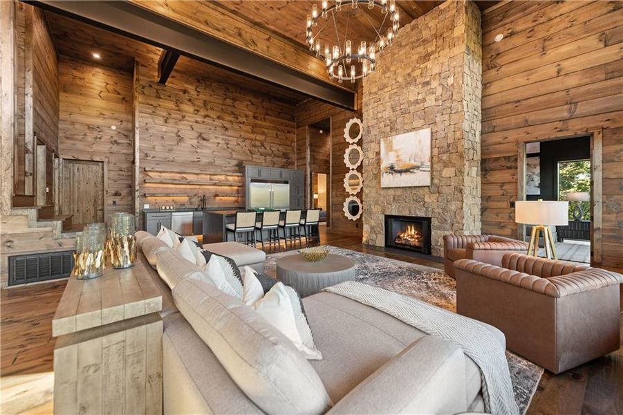 Furnished interior view inside a new home in , Blue Ridge (Image 37). Furnished interior view inside a new home in , Blue Ridge (Image 37).