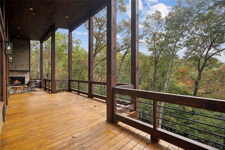 Exterior details and patio area of a home in , Mineral Bluff (Image 31).