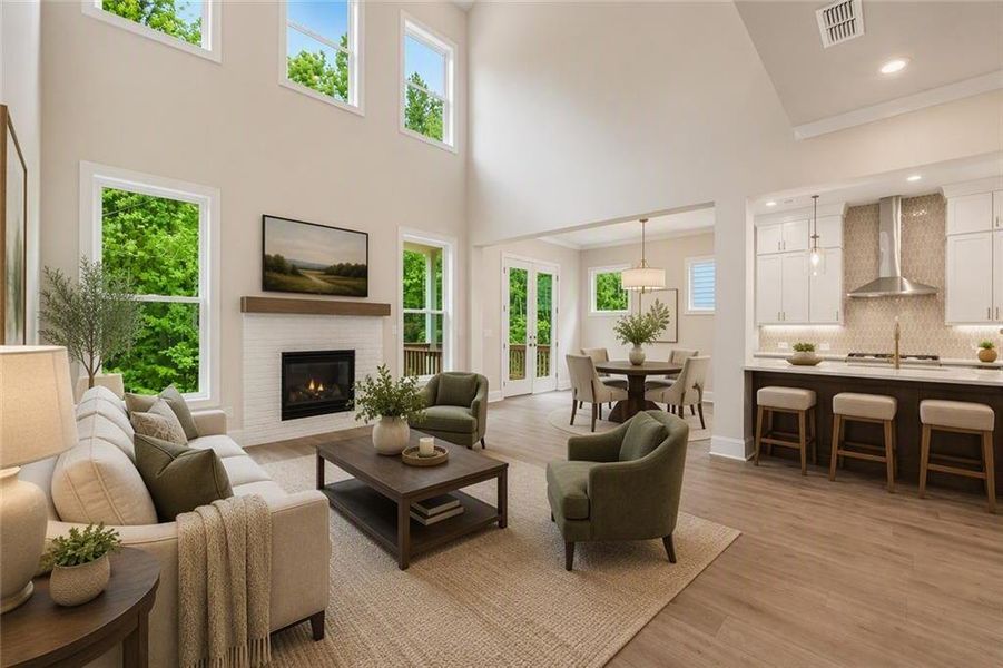 Furnished interior view inside a new home in Waterhaven, Cumming (Image 19).