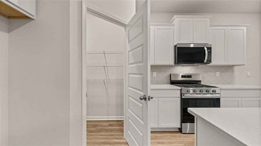 Furnished interior view inside a new home in Brooks Station, Dacula (Image 8).