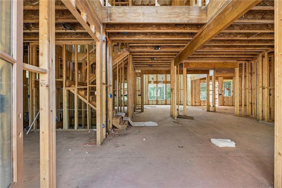 In-progress construction of a new home in , Hoschton, GA (Image 26).
