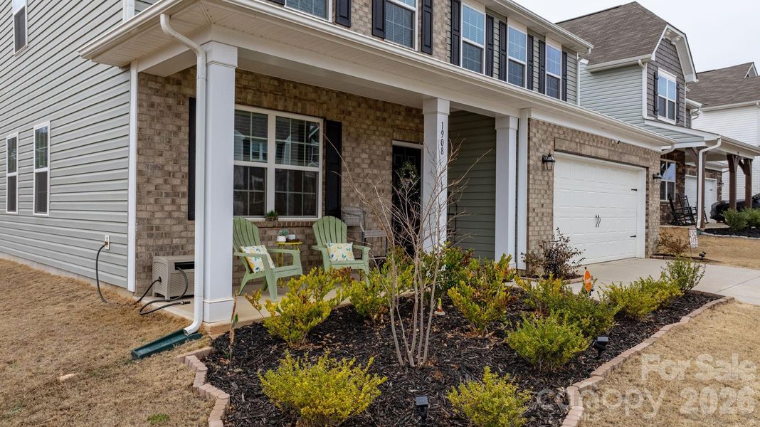 Exterior details and patio area of a home in Shannon Woods, Maiden (Image 30).