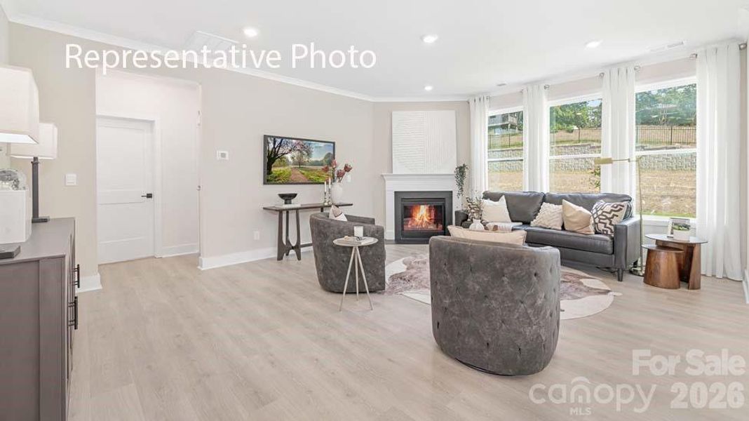 Furnished interior view inside a new home in Sanctuary at Southgate, Indian Trail (Image 16).