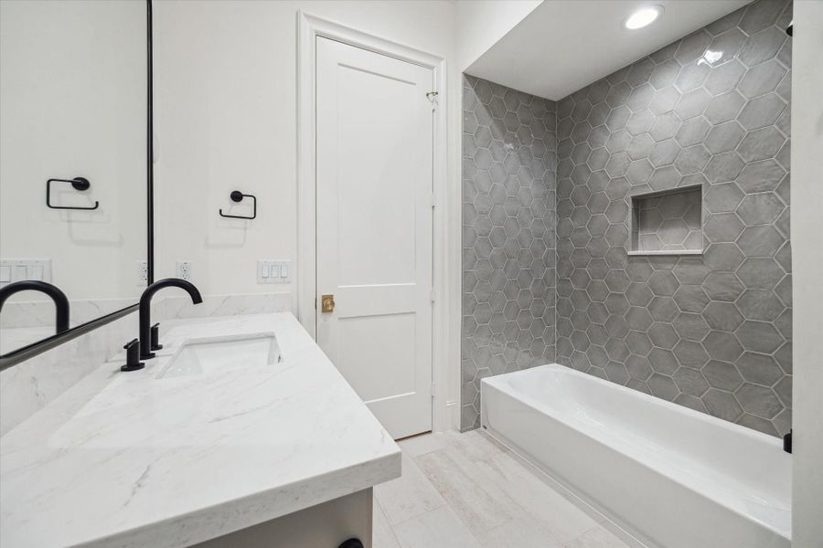 Furnished interior view inside a new home in , Houston (Image 37).