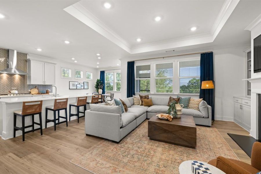 Furnished interior view inside a new home in The Court at Gainesville Township, Gainesville (Image 6).