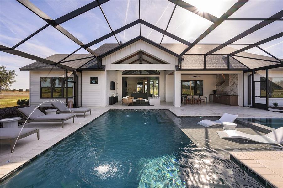 Exterior details and patio area of a home in , Archer (Image 4).