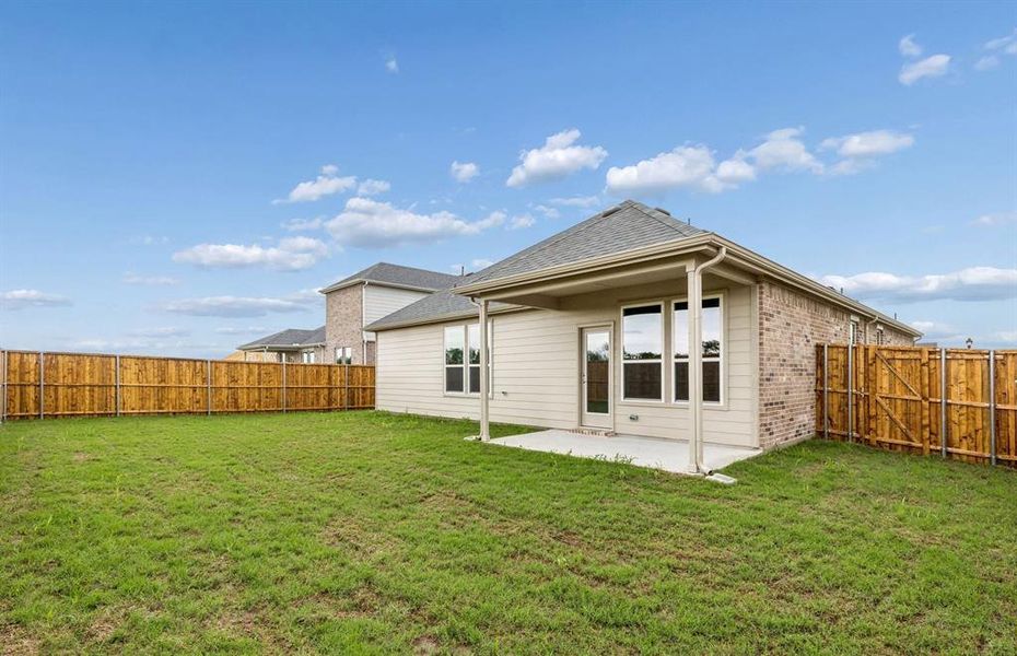 Covered back patio