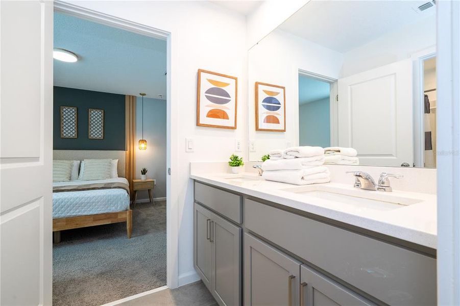 Furnished interior view inside a new home in , Kissimmee (Image 52).