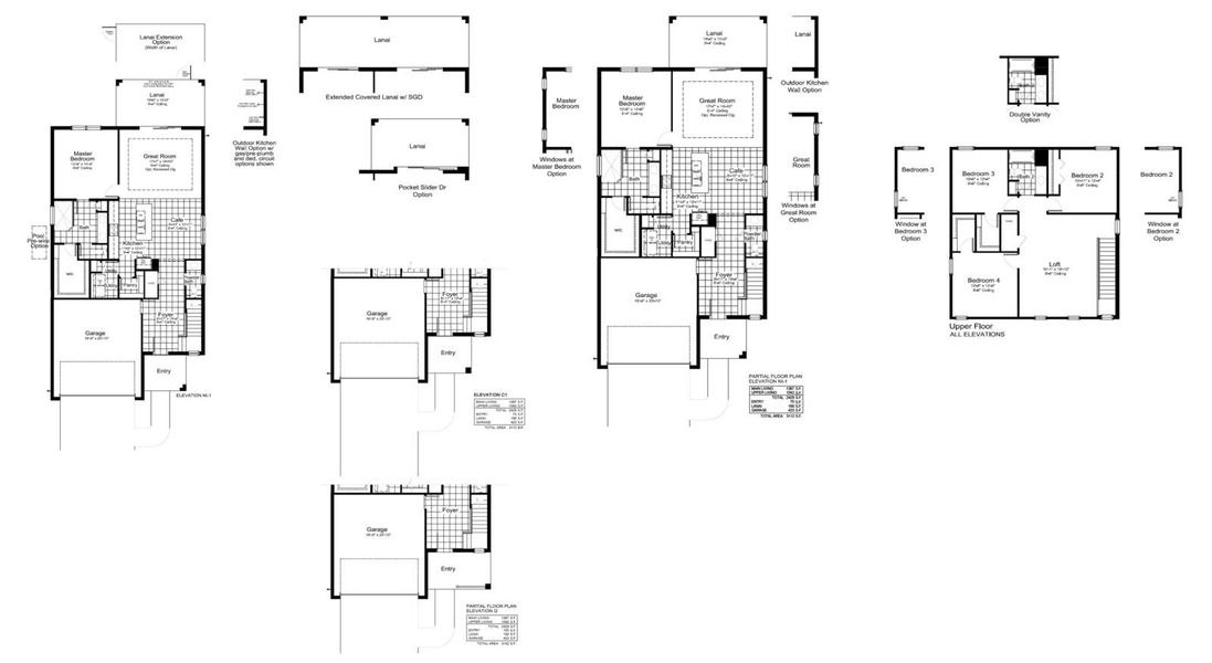 2D floor plan layout for the Heritage by Neal Communities in SkySail, Naples, FL (Image 5).
