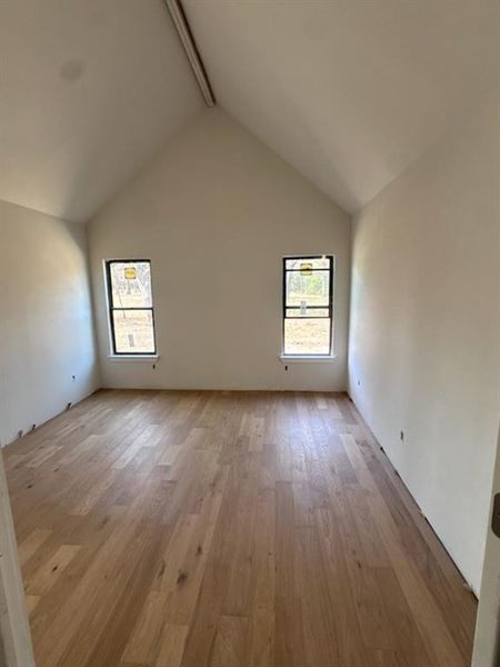 Primary suite white oak flooring