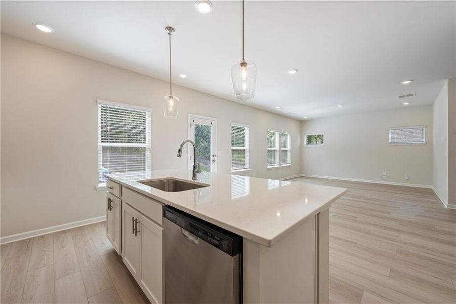 Furnished interior view inside a new home in Creekside at Oxford Park, Fairburn (Image 8).