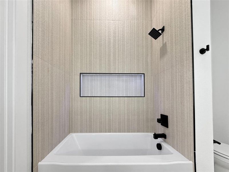 Bathroom with  shower combination and toilet