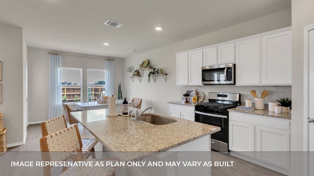 Furnished interior view inside a new home in Trails at Wildhorse, Austin (Image 13).