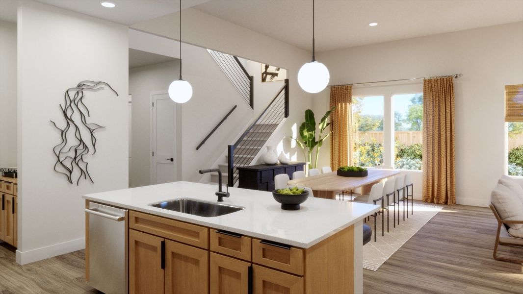 Representative furnished interior of a home built from the 4061 by Risewell Homes in Bluff Haven, Georgetown (Image 9).