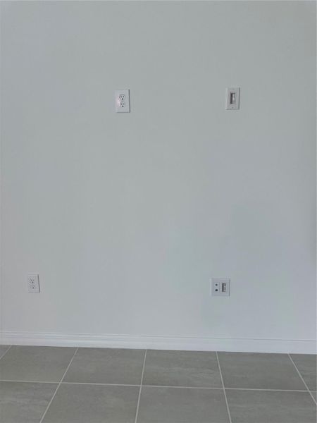 Clean wiring for TV behind wall