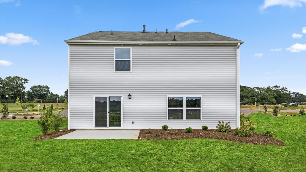 Front exterior of a new home in Seneca Falls, Seneca, SC, highlighting curb appeal (Image 2).