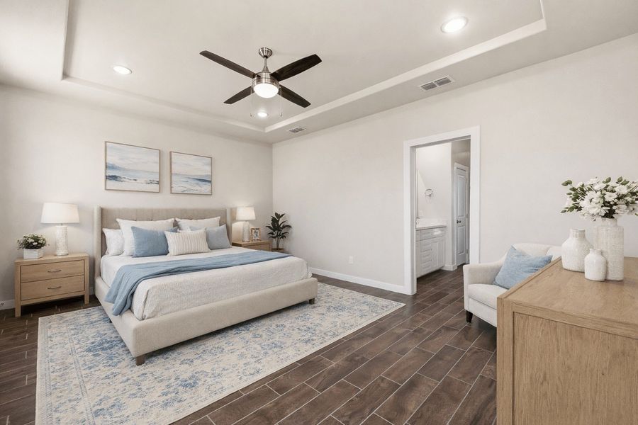 Furnished interior view inside a new home in Paloma Ranch, Harlingen (Image 13).
