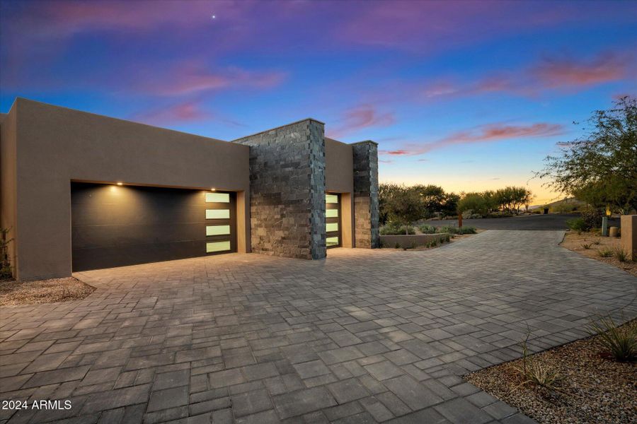 Paneled 3-Car Garage!