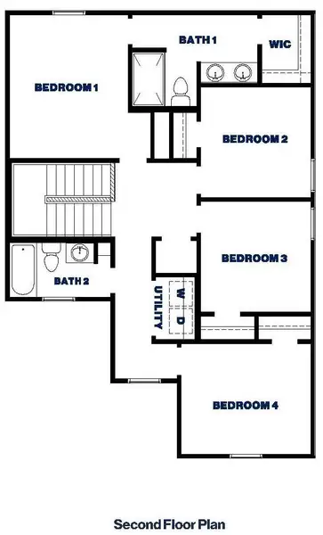 2D floor plan layout of this home in McCrorey Trails, Conroe, TX (Image 3). 2D floor plan layout of this home in McCrorey Trails, Conroe, TX (Image 3).