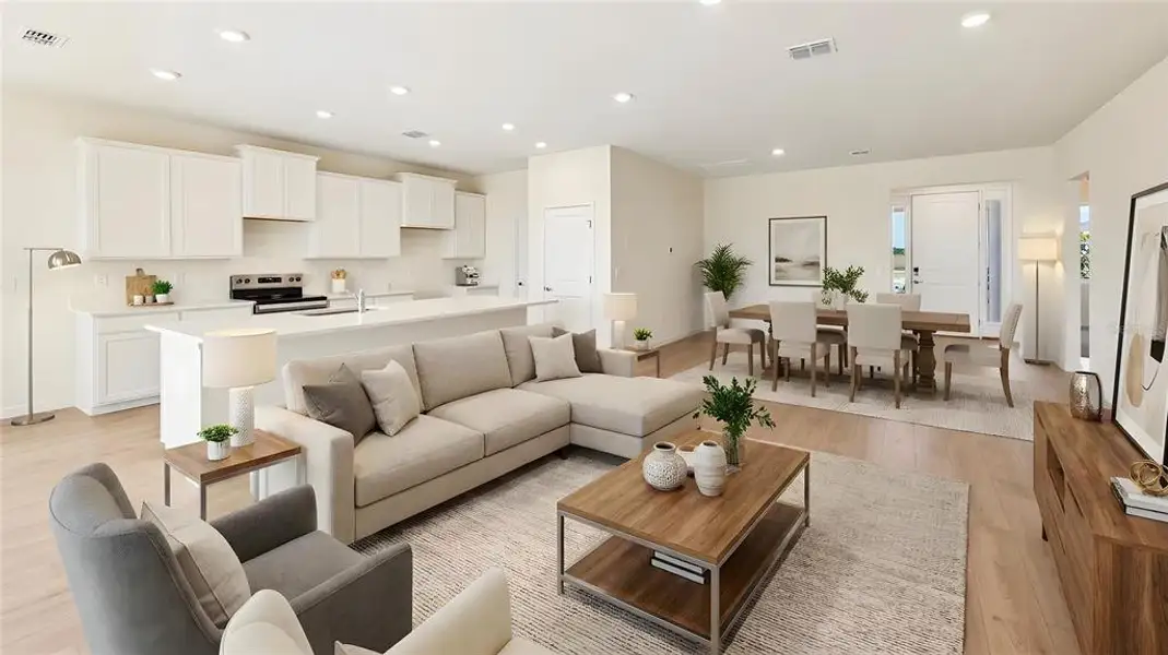 Furnished interior view inside a new home in Ocala Preserve, Ocala (Image 4).