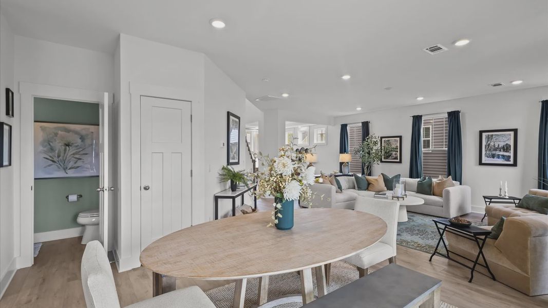 Breakfast Area of The Cameron Design by DRB Homes