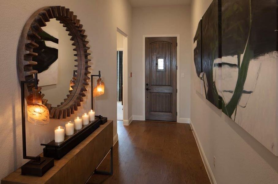 Furnished interior view inside a new home in South Oak 50s, Lakewood Village (Image 9). Furnished interior view inside a new home in South Oak 50s, Lakewood Village (Image 9).