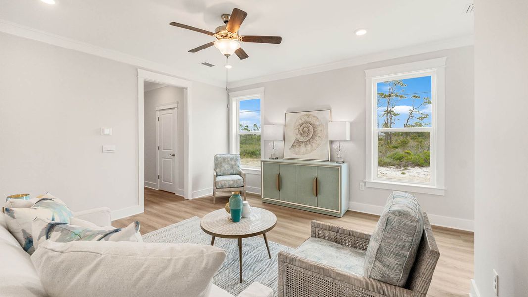 Furnished interior view inside a new home in Redfish Cove at Cape San Blas, Port Saint Joe (Image 12).