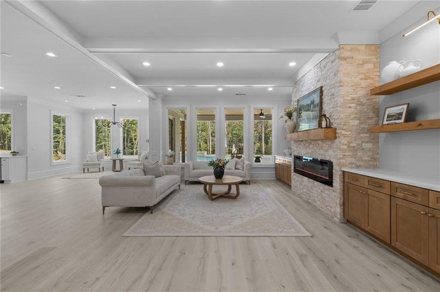 Furnished interior view inside a new home in , Dacula (Image 54).