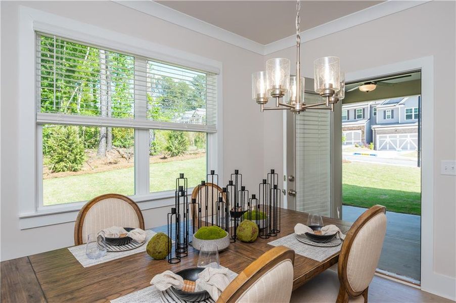Furnished interior view inside a new home in , Flowery Branch (Image 15).