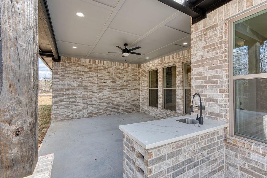 Exterior details and patio area of a home in , Beaumont (Image 29).