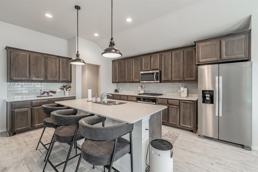 Furnished interior view inside a new home in Stone Eagle, Azle (Image 11).