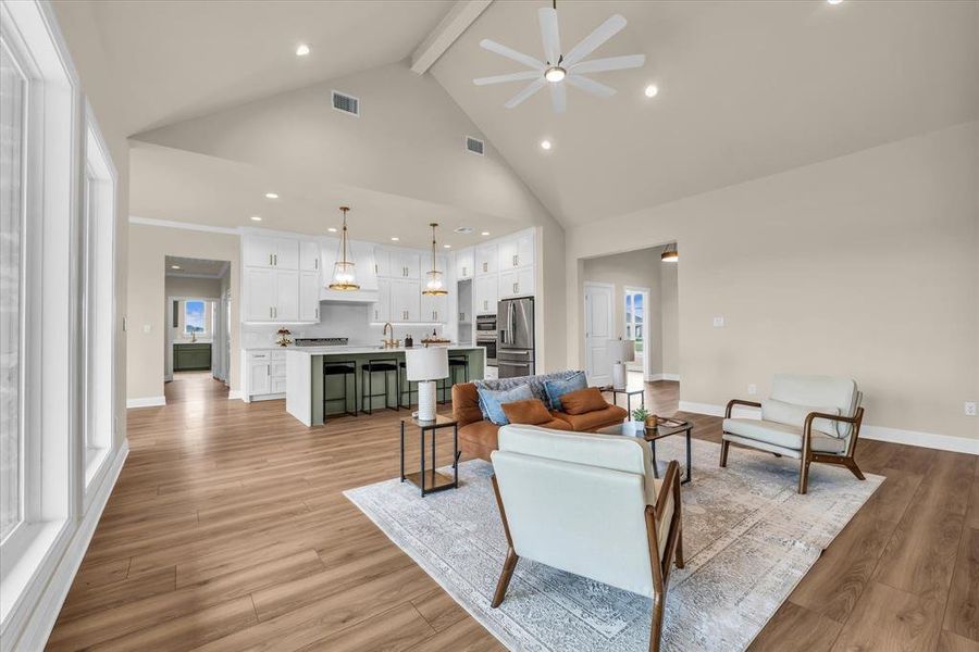 Furnished interior view inside a new home in , Robinson (Image 10). Furnished interior view inside a new home in , Robinson (Image 10).
