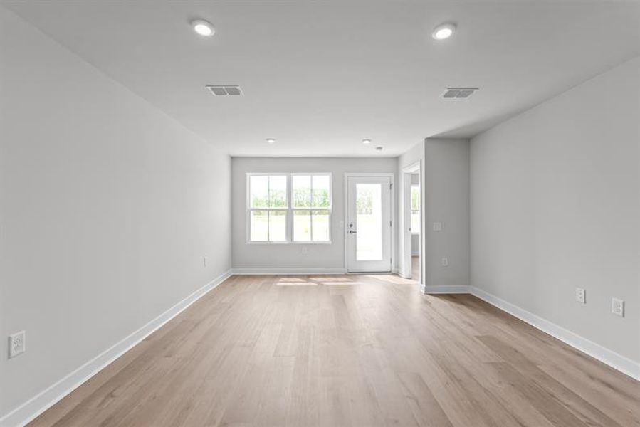 Representative unfurnished interior of a home built from the NEW - The Dunmore by Ryan Homes in Berkeley Villas, Spartanburg (Image 19). Representative unfurnished interior of a home built from the NEW - The Dunmore by Ryan Homes in Berkeley Villas, Spartanburg (Image 19).