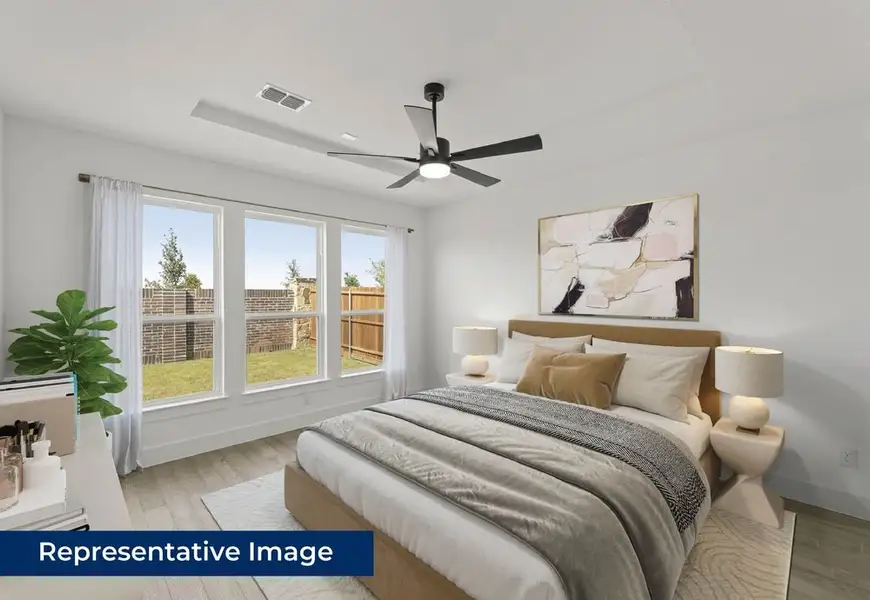 Representative furnished interior of a home built from the Cooper F by First Texas Homes in Valencia on The Lake, Little Elm (Image 10).