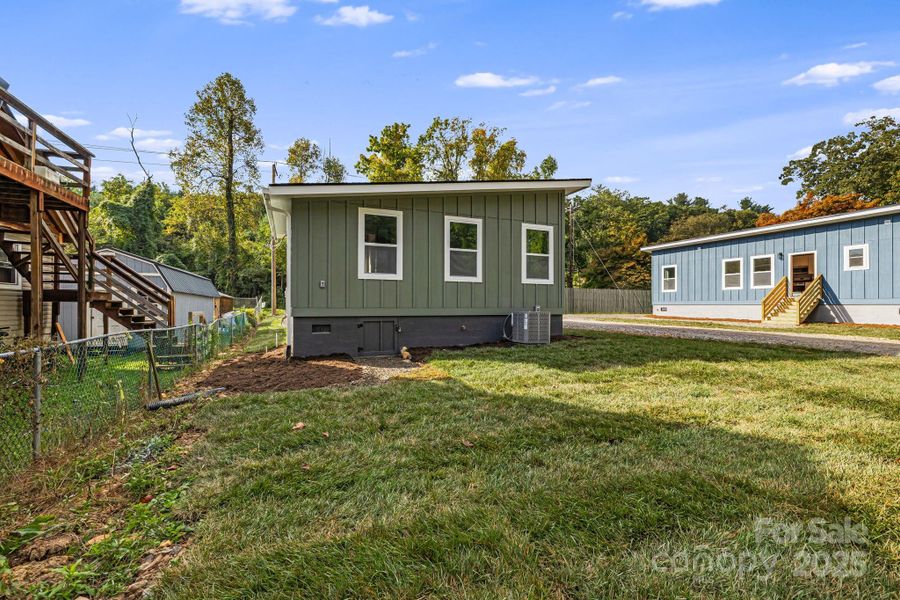 Exterior details and patio area of a home in , Asheville (Image 24). Exterior details and patio area of a home in , Asheville (Image 24).