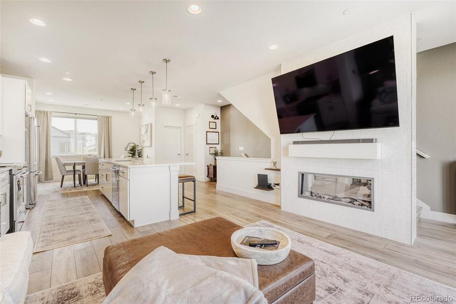 Furnished interior view inside a new home in Lyric at RidgeGate, Parker (Image 13).