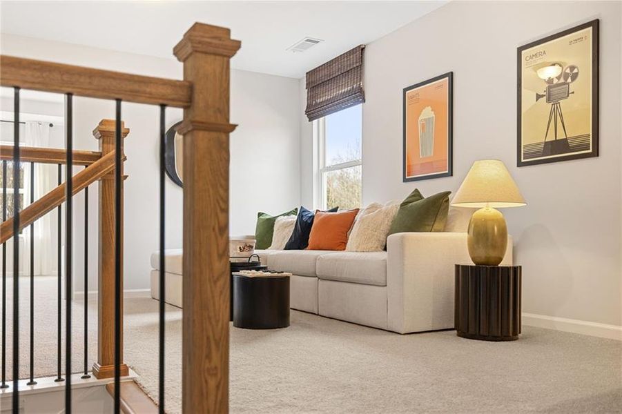 Furnished interior view inside a new home in The Bluffs, Canton (Image 18).