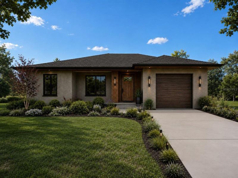 Front exterior of a new home in , Dunnellon, FL, highlighting curb appeal (Image 13).